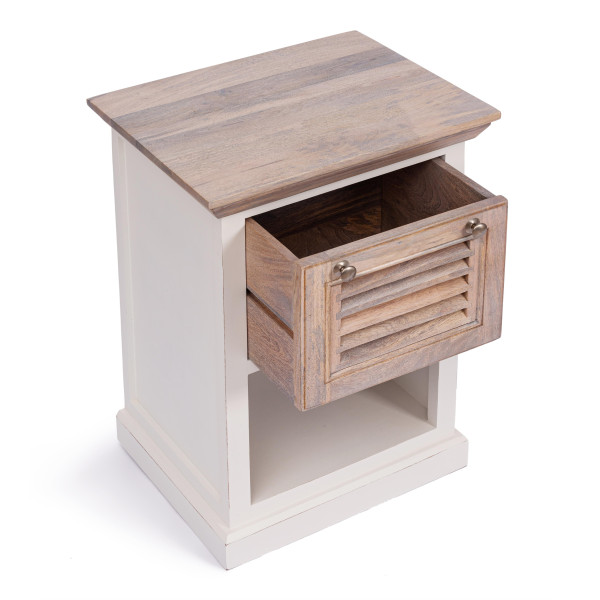 Тумба Secret De Maison RIVIERA ( mod.NSD-001) дерево манго, 50x40x70 см, Antique white/white wash фото № 5