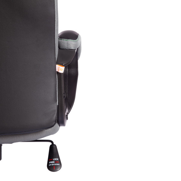 Кресло TRENDY (22) кож/зам/ткань, черный/серый, 36-6/12 фото № 13