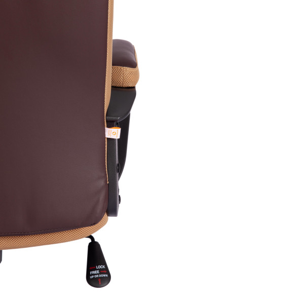 Кресло TRENDY (22) кож/зам/ткань, коричневый/бронзовый, 36-36/21 фото № 12