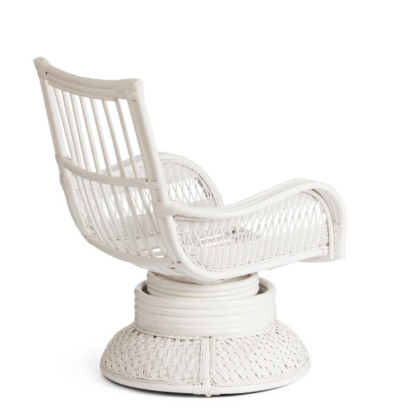 Кресло-качалка из ротанга «Андреа релакс медиум» (Andrea relax medium) + Подушка (TCH White) фото № 6