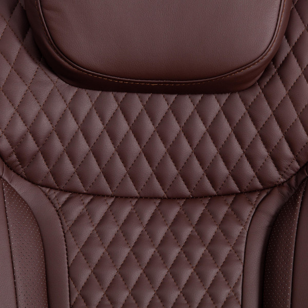 Кресло Trust (max) кож/зам, коричневый/коричневый стеганный/коричневый, 36-36/36-36/6/36-36/06 фото № 9