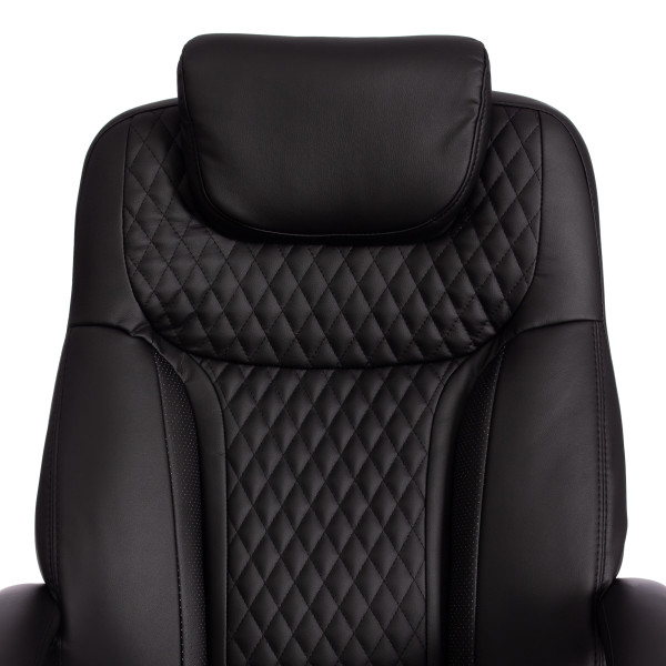 Кресло Trust (max) кож/зам, черный/черный стеганный/черный, 36-6/36-6/36-6/06 фото № 7