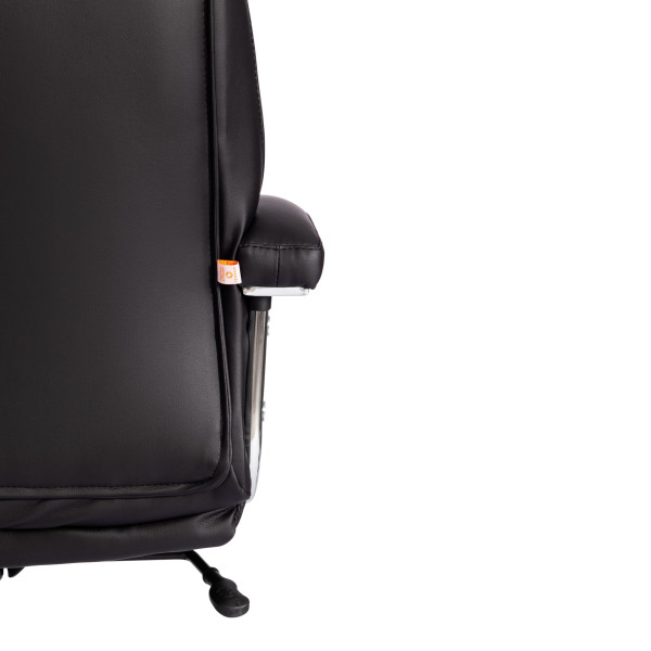 Кресло Trust (max) кож/зам, черный/черный стеганный/черный, 36-6/36-6/36-6/06 фото № 14