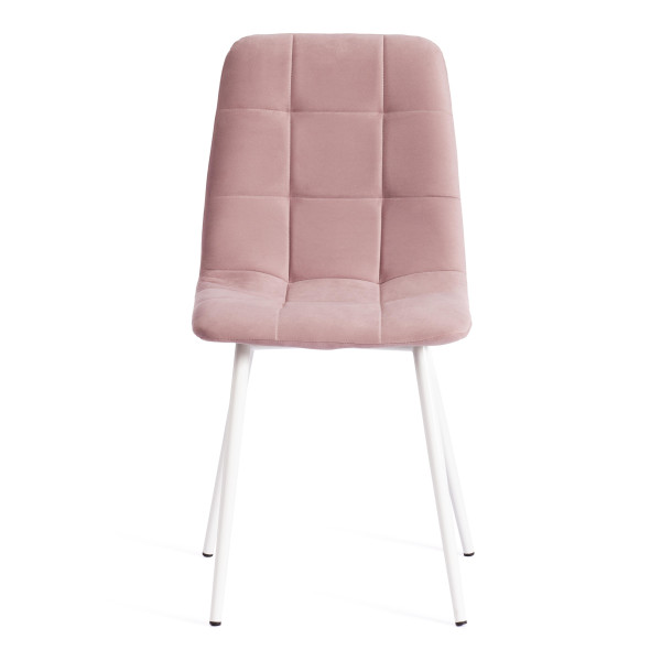 Стул CHILLY MAX  Велюр/металл , 45 х 54 х 90 см , пыльно-розовый/белый фото № 5
