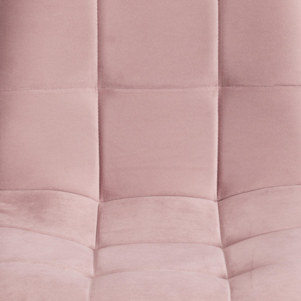 Стул CHILLY MAX  Велюр/металл , 45 х 54 х 90 см , пыльно-розовый/белый фото № 8