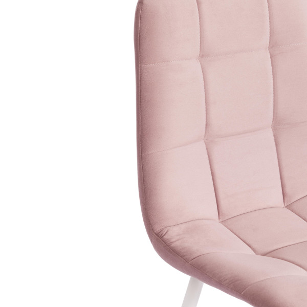 Стул CHILLY MAX  Велюр/металл , 45 х 54 х 90 см , пыльно-розовый/белый фото № 9