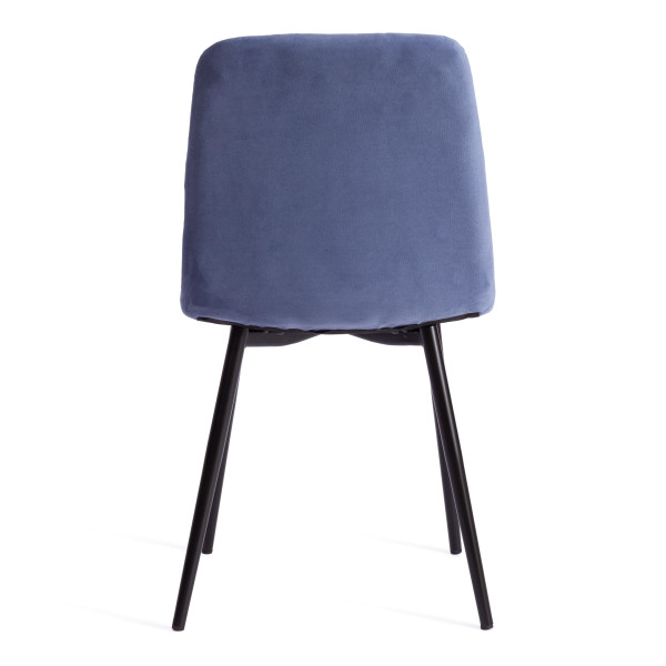 Стул CHILLY MAX  Велюр/металл , 45 х 54 х 90 см , серо-голубой/черный фото № 4