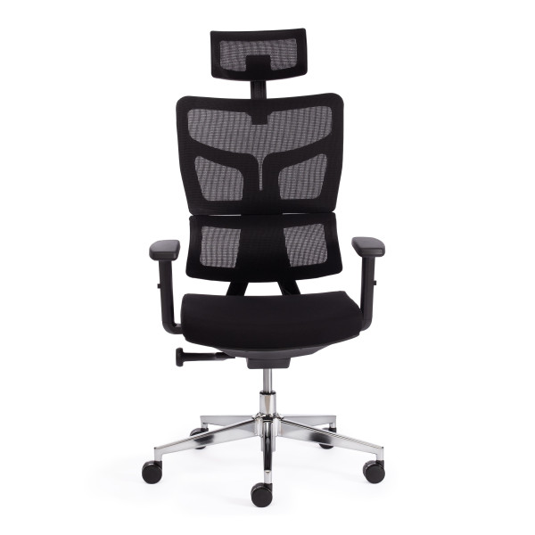 Кресло MESH-11HR ткань/сетка, черный фото № 8