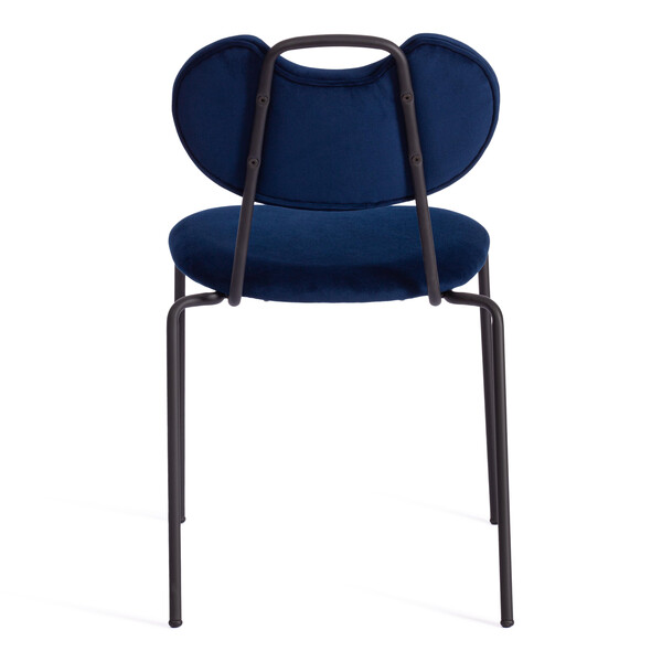 Стул DANTON  (mod. 0139223) металл/ткань, 47х56,5х79 см, темно-синий S108 (117 DARK BLUE)/черный фото № 4