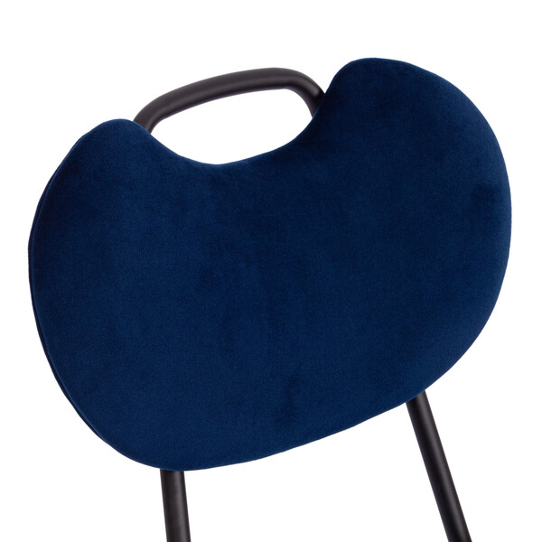 Стул DANTON  (mod. 0139223) металл/ткань, 47х56,5х79 см, темно-синий S108 (117 DARK BLUE)/черный фото № 8