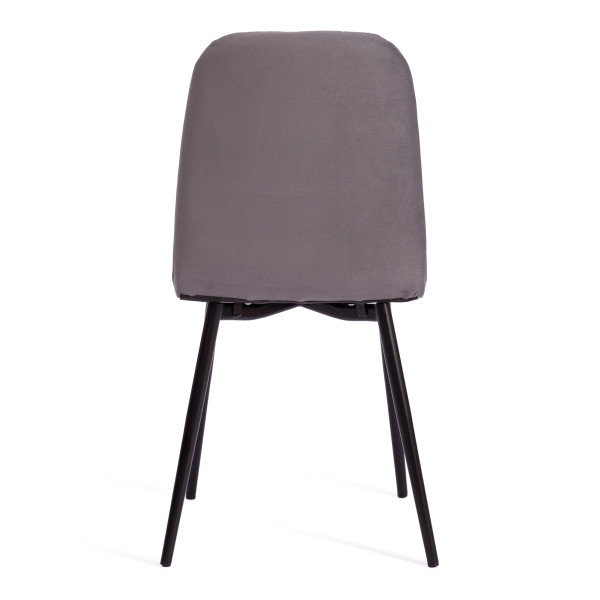 Стул ARC  Велюр/металл , 46 х 52 х 88 см, темно-серый/черный фото № 4