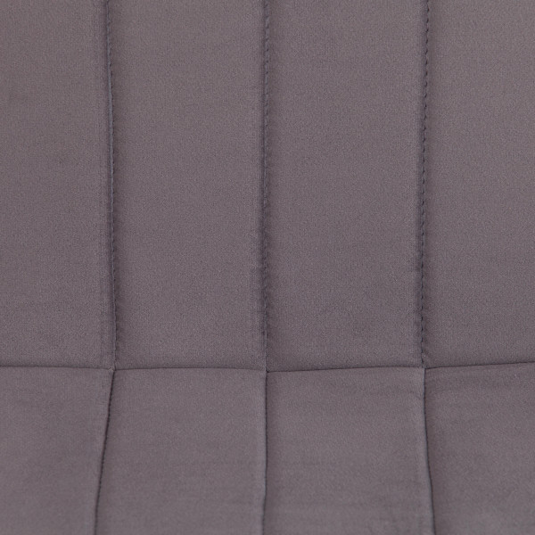 Стул ARC  Велюр/металл , 46 х 52 х 88 см, темно-серый/черный фото № 7