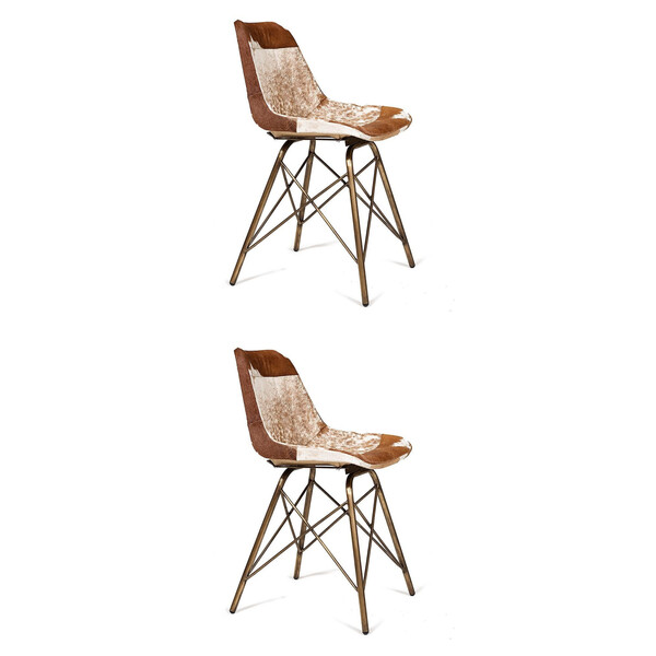 Стул Secret de Maison Eames Rodeo/Имес Родео (мод. M-13098) металл/шкура буйвола, 53х47х80см, античная медь фото № 9