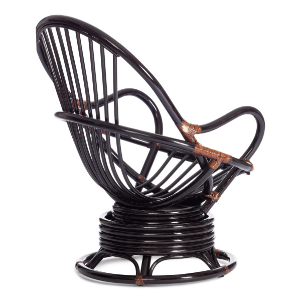 Кресло вращающееся "FLORES" 5005 /без подушки/ Античный коричневый фото № 3