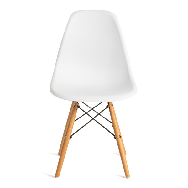 Стул CINDY (EAMES) (mod. 1801) дерево бук/металл/сиденье пластик, 45 х 40 х 82 см, White (белый) фото № 5