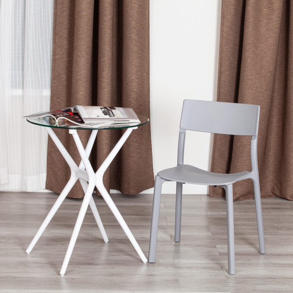 Стул LENTO (mod. 43) пластик, 43 х 49 х 77 см, Grey (Cерый) 9 фото № 9