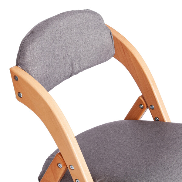Стул FRUTTO (mod. 05) дерево, серый хлопок ,  46,5 x 60 x 77 см, Grey (Cерый) А 13/ натуральный фото № 7