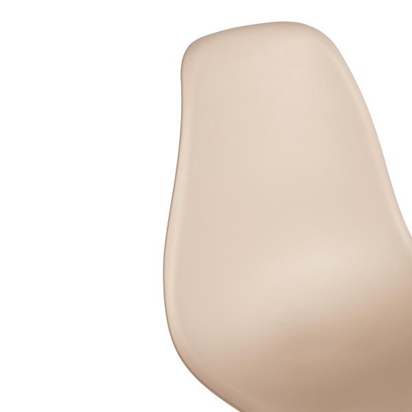 Стул CINDY (EAMES) (mod. 1801) дерево бук/металл/сиденье пластик, 45x51x82 см, Beige (Бежевый) фото № 7