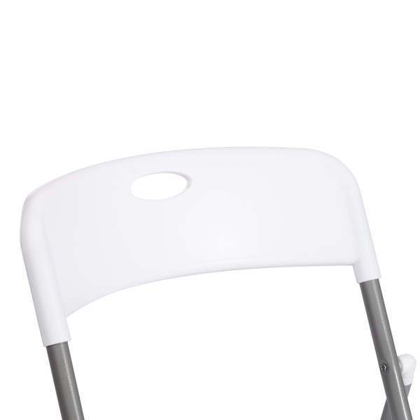Стул складной FOLDER (mod. 3017H) каркас: металл, сиденье/спинка: пластик, 49 x 46.5 x 73.5 см, white (белый) / grey (серый) фото № 7