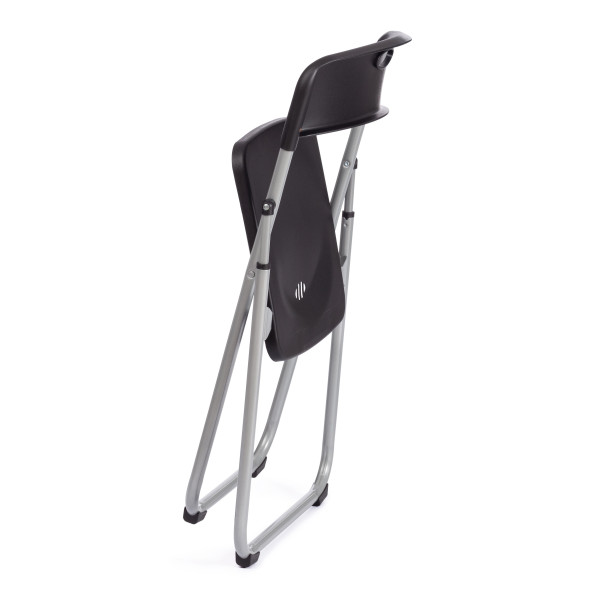 Стул складной FOLDER (mod. 3017H) каркас: металл, сиденье/спинка: пластик, 49 x 46.5 x 73.5 см, black (черный) / grey (серый) фото № 6