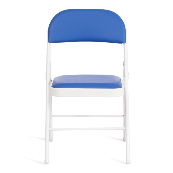 Стул складной FOLDER (mod. 3022G) каркас: металл, сиденье/спинка: экокожа, 46.5 х 47.5 х 79 см, blue (синий) / white (белый) фото № 5