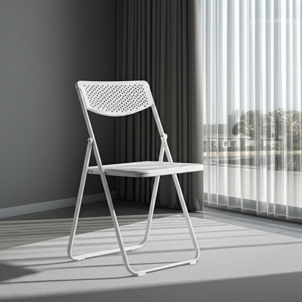 Стул складной FOLDER (mod. 3016) каркас: металл, сиденье/спинка: пластик, 48,5 х 48 х 82,5 см, white (белый) фото № 11