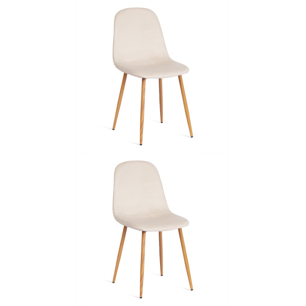 Стул Breeze/Бриз (мод. 4724) велюр/металл, 44х53х87см, светло-бежевый (HLR1)/натуральный фото № 10