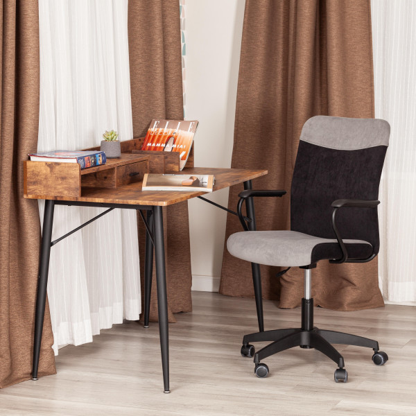 Кресло FLY флок , серый/черный, 29/35 фото № 12