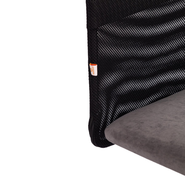 Кресло START флок/ткань, серый/черный, 29/W-11 фото № 9