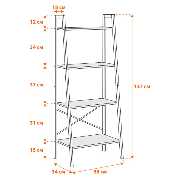 Стеллаж WS-02 burnt фото № 10