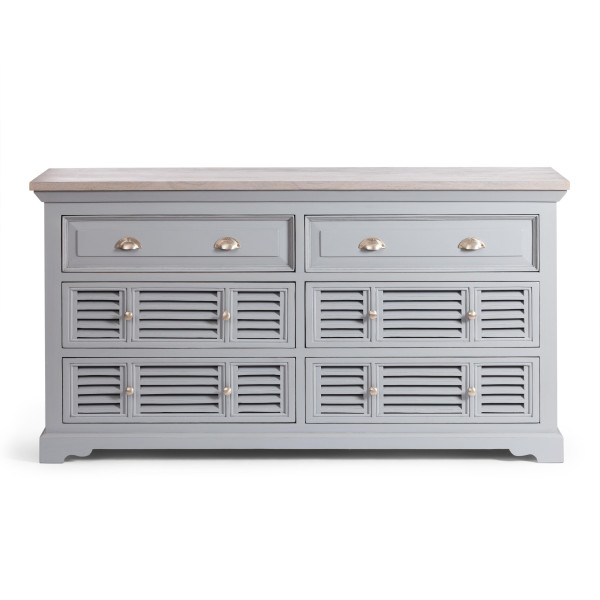 Комод Secret De Maison BRIGHTON ( mod.OD-005 ) дерево акации/МДФ, 160х45х85 см, Antique grey/grey wash фото № 3