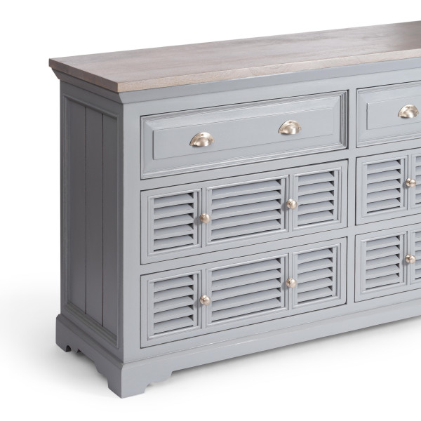 Комод Secret De Maison BRIGHTON ( mod.OD-005 ) дерево акации/МДФ, 160х45х85 см, Antique grey/grey wash фото № 5