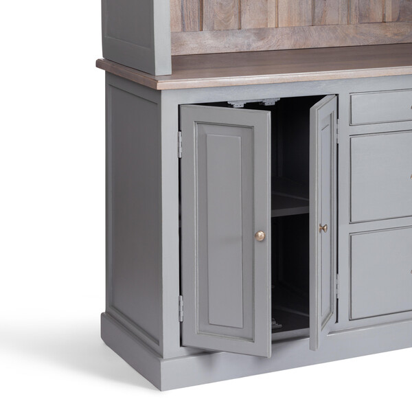 Буфет Secret De Maison BRIGHTON ( mod.OD-004 ) дерево акации/дерево манго/МДФ, 180х45х200 см, Antique grey/grey wash фото № 8