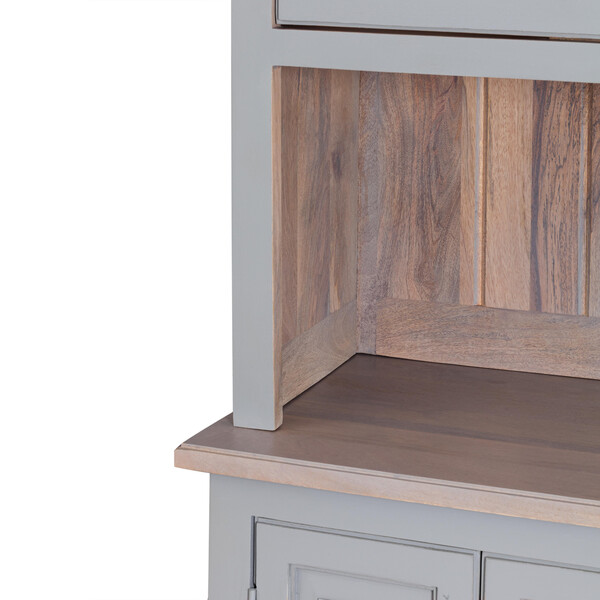 Буфет Secret De Maison BRIGHTON ( mod.OD-004 ) дерево акации/дерево манго/МДФ, 180х45х200 см, Antique grey/grey wash фото № 11