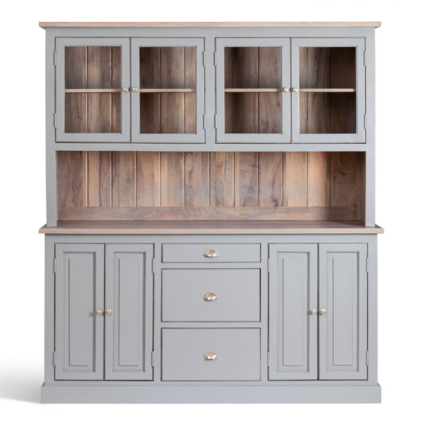 Буфет Secret De Maison BRIGHTON ( mod.OD-004 ) дерево акации/дерево манго/МДФ, 180х45х200 см, Antique grey/grey wash фото № 4