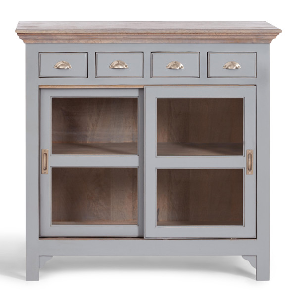 Комод Secret De Maison BRIGHTON ( mod.OD-003 ) дерево акации/дерево манго/МДФ, 102х50х100 см, Antique grey/grey wash фото № 4