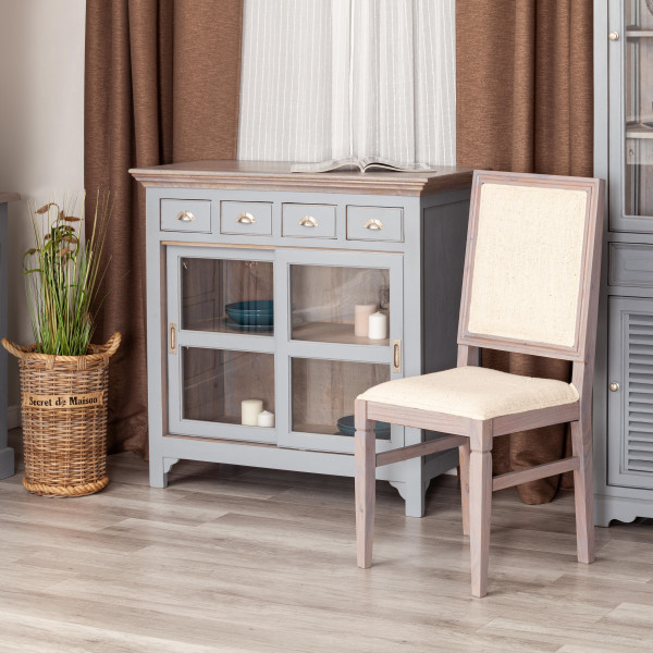 Комод Secret De Maison BRIGHTON ( mod.OD-003 ) дерево акации/дерево манго/МДФ, 102х50х100 см, Antique grey/grey wash фото № 13