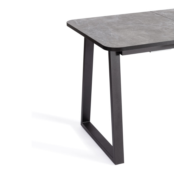 Стол MALTIDO ЛДСП/HPL/металл, 130 х 75+30 х 75 см, Гранит тёмный/чёрный фото № 8