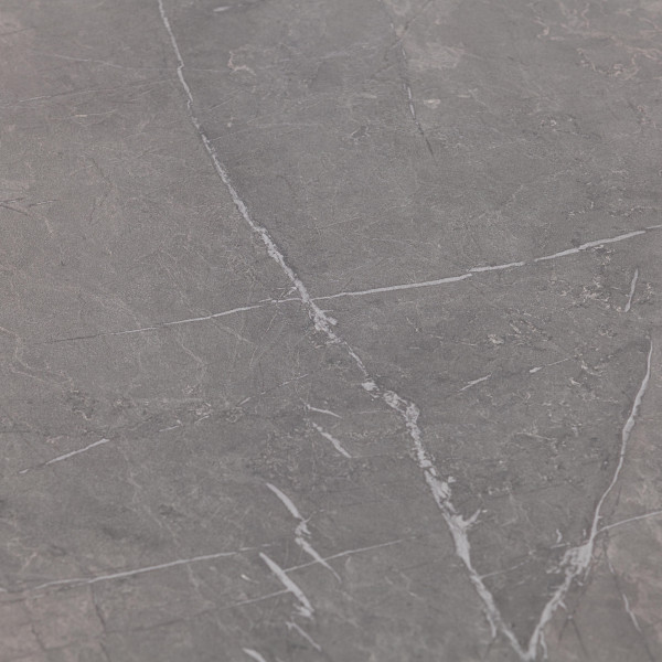 Стол MALTIDO ЛДСП/HPL/металл, 130 х 75+30 х 75 см, Гранит тёмный/чёрный фото № 10