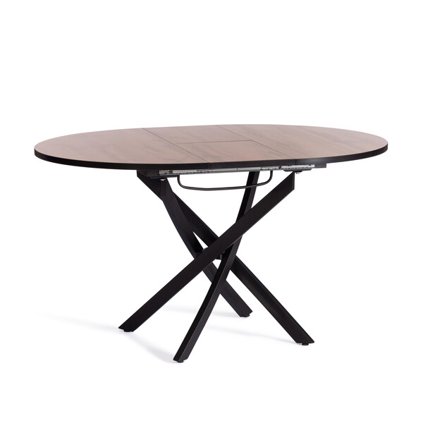 Стол MANZANA ЛДСП/HPL/металл, 100 х 100+30 х 75 см, Дуб Вотан/чёрный фото № 6