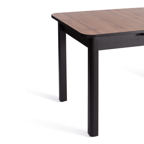 Стол ALIGERY ЛДСП/HPL/опора-массив березы , 130 х 75+30 х 75 см, Дуб Вотан/чёрный фото № 8