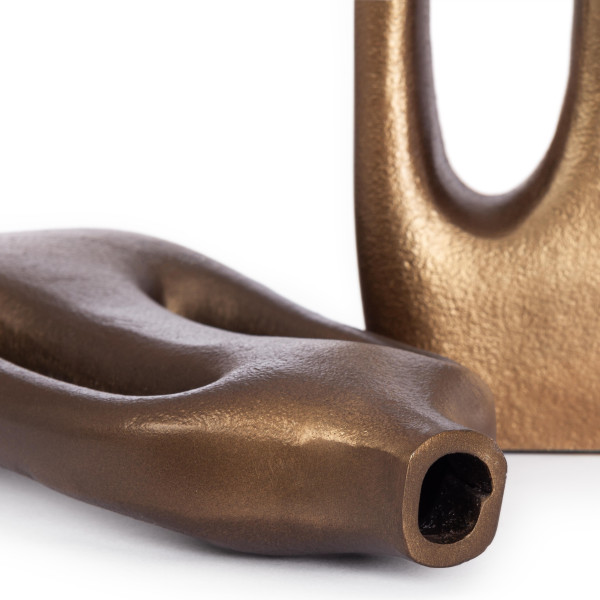 Набор ваз Secret De Maison HENIYA ( mod. LS-0071 )  металл: аллюминий, 14 х 5 х 30см, 11 х 4 х 25 см, золотой фото № 4