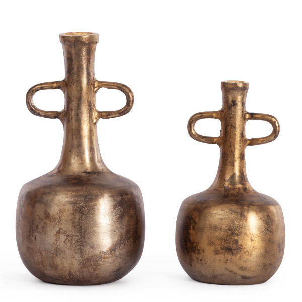 Набор ваз Secret De Maison LAGINI ( mod. LS-0226 )  металл: аллюминий, 4 х 15 х 27 см, 5 х 17 х 32 см, золотой фото № 2