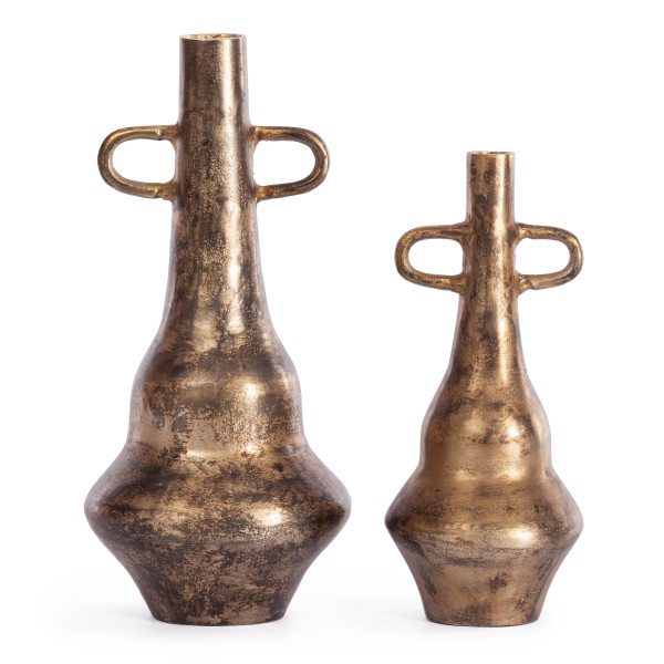 Набор ваз Secret De Maison GLANTA ( mod. LS-0228 )  металл: аллюминий, 3 х 14 х 31 см, 5 х 19 х 39 см, золотой фото № 2