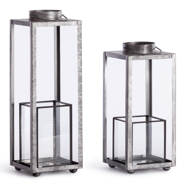 Набор подсвечников Secret De Maison DOYINA ( mod. LS-0202 )  металл: железо, 15х15х46, 15х15х26 см , серебряный фото № 2