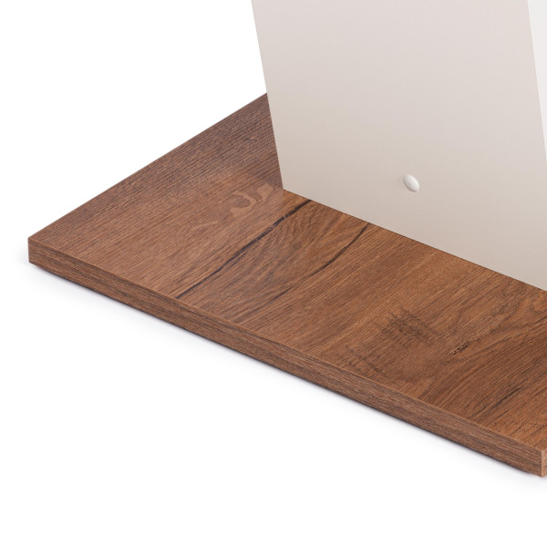 Стол обеденный TIBI L нераздвижной ЛДСП (18 мм), 68,6 х 110 х 75 см, Дуб Канзас/Пепел фото № 6