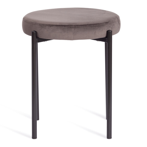 Табурет REVO (mod. 7034) ткань/металл, 44 х 44 х 47 см, темно-серый barkhat 14/черный фото № 2