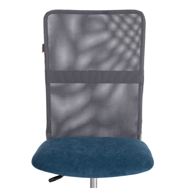 Кресло START флок/ткань, синий/серый, 32/W-12 фото № 6