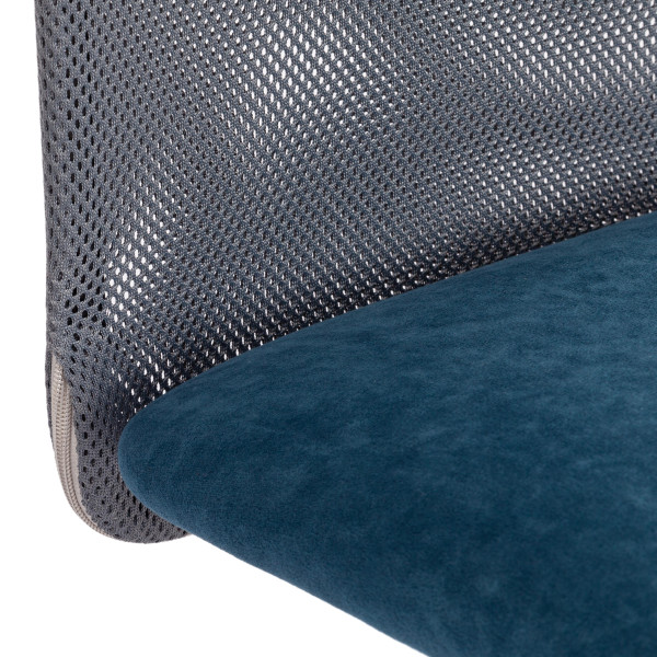 Кресло START флок/ткань, синий/серый, 32/W-12 фото № 7