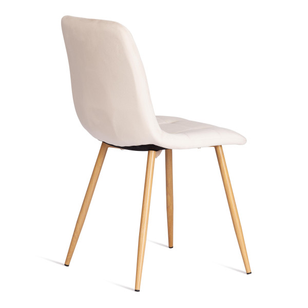 Стул CHILLY (mod. 7094-1) вельвет/металл, 44,5х52,5х86 см, beige (бежевый) HLR2 / натуральный фото № 3